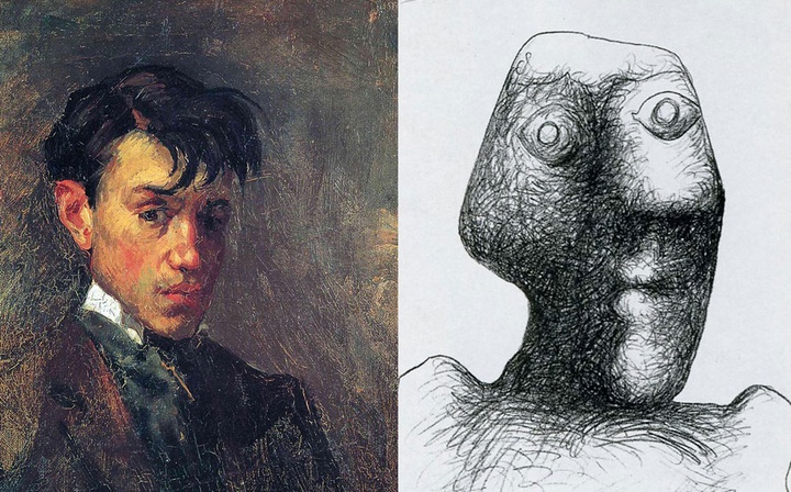 Picasso’s Self Portrait Evolution