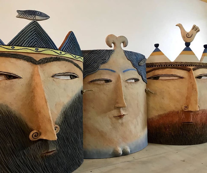 Gallery of ceramic sculpture by Arghilla-Italy