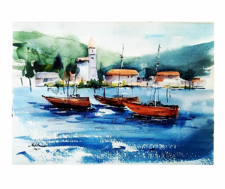 Gallery of Watercolor painting by Neda Ranjbar- Iran