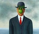 The painting of The son of the man by Rene Magritte