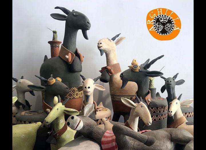 Gallery of ceramic sculpture by Arghilla-Italy