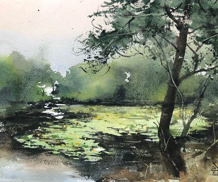 Gallery of Watercolor painting by  Prasad Beaven-England
