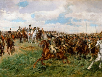 The Great Friedland Battle Painting is a masterpiece by Ernest Meissonier