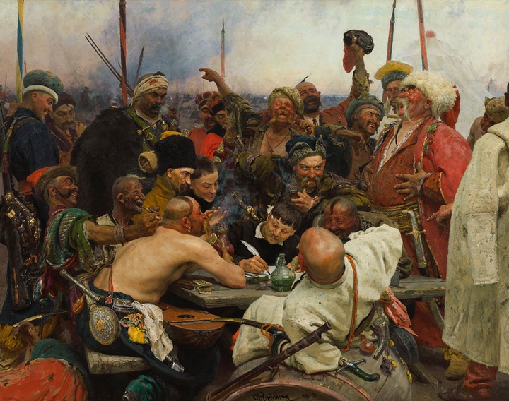 "The Zaporogue Cossacks" by Ilya Repin