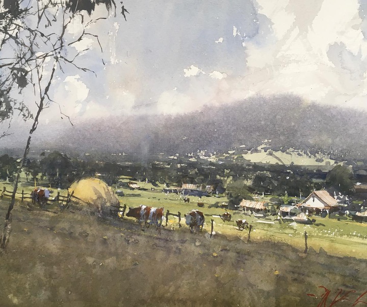 Gallery of Watercolor Painting by Joseph Zbukvic - Croatia