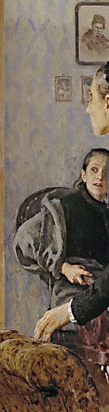 The unexpected Return of a man by Ilya Repin