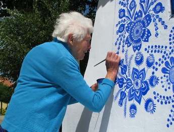 Agnes Kasparkova turns her small village into an art gallery