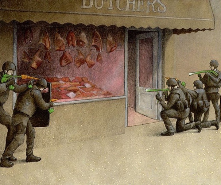 Gallery of Cartoon about War by Pawel Kuczynski-Poland