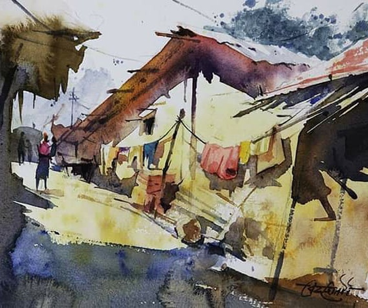 Gallery of Watercolors by Vikrant Shitole-India