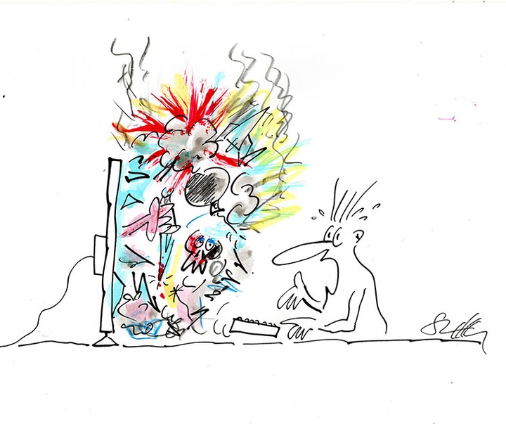 First Selection of the International Cartoon Contest “Terror Online”