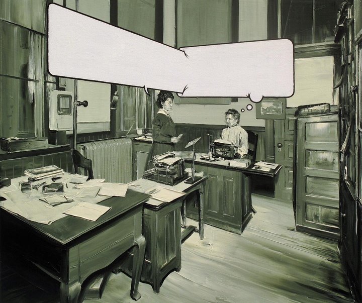 Gallery of Humor painting by Paco Pomet-Spain