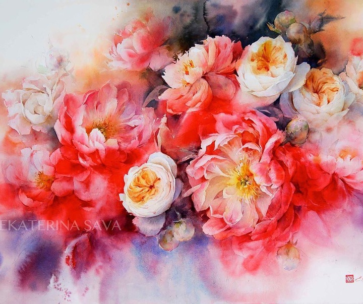 Gallery of Watercolor painting by Ekaterina Sava - Belarus