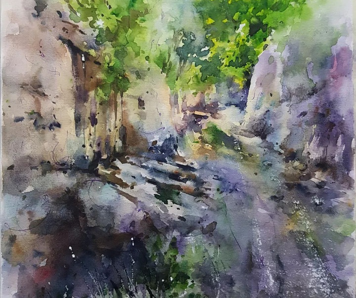 Gallery of Watercolor painting by Alireza Tabatabaee