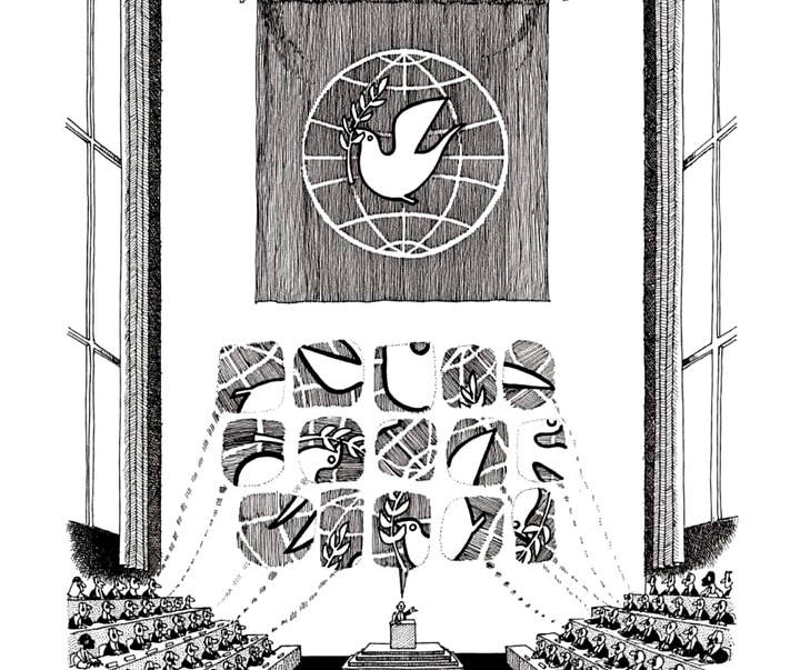 Gallery of Cartoon & Cricature - War & Peace