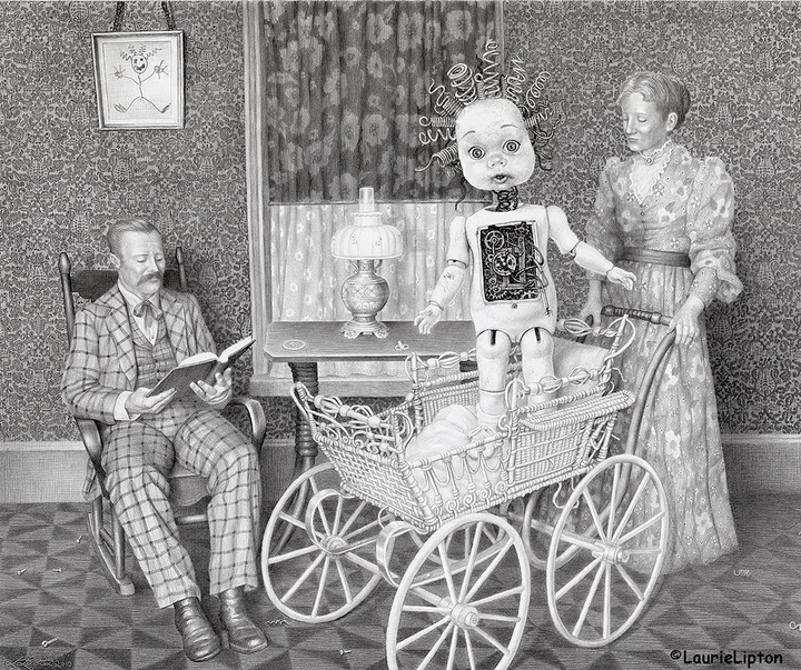 Gallery of Drawing by Laurie Lipton-USA