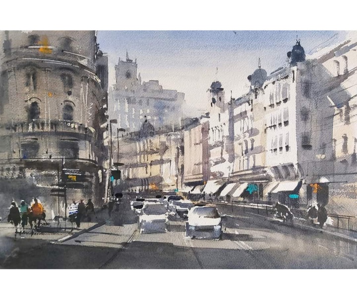 Gallery of Watercolor by Adrian Marmolejo Clarhed-Spain