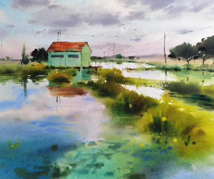 Gallery of Watercolor painting by Blanca Alvarez- Spain