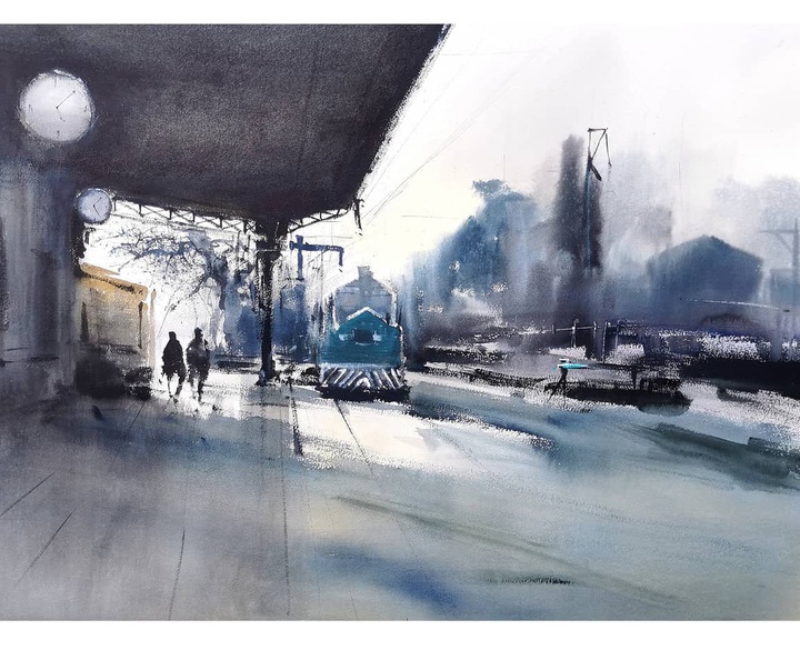 Gallery of Watercolor Painting by Pablo Garcia Avila-Spain