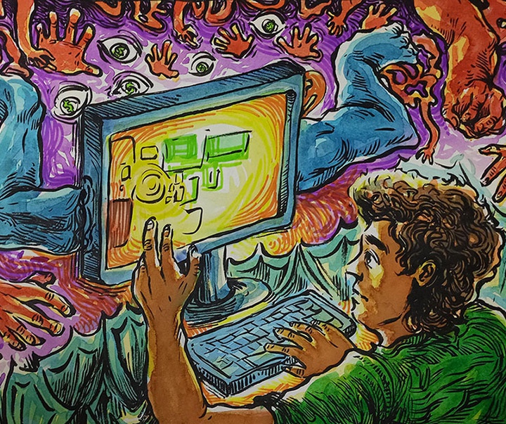 First Selection of the International Cartoon Contest “Terror Online”