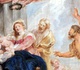 The painting of the Virgin Mary and the Child with Saints by Rubens