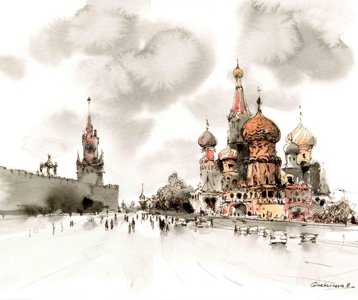 Gallery of Watercolor Painting by Eugenia Gorbacheva-Russia