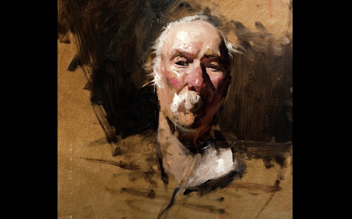 David Leffel - Bill Cody Portrait Painting