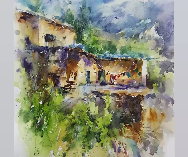 Gallery of Watercolor painting by Alireza Tabatabaee