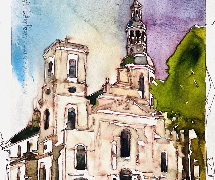 Gallery of Watercolor painting by Manjit Singh Chatrik-India