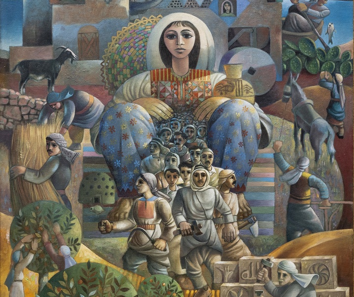 Gallery of Painting by Sliman Mansour - Palestine