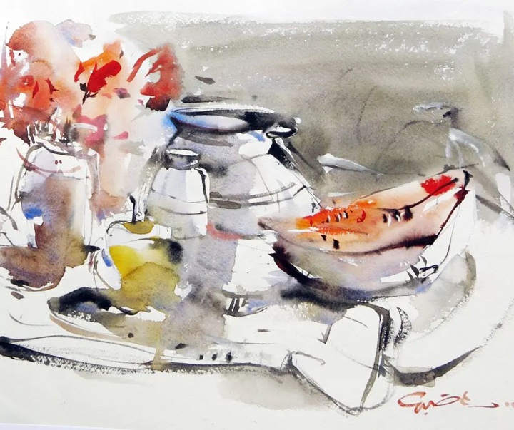 Gallery of Watercolor painting by Ali Golbaz-Iran