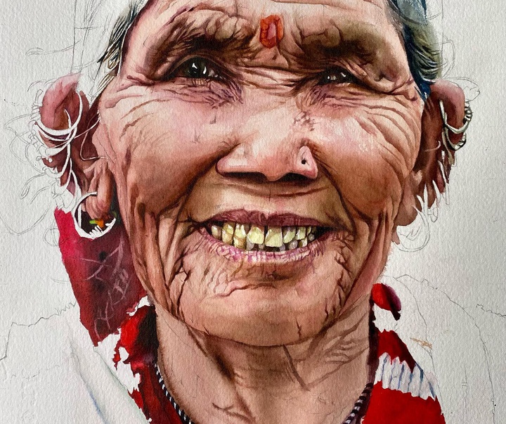 Gallery of Watercolor painting by Uday Bhan-India