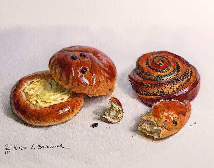 Watercolor by Elizaveta Zalegina from Russia