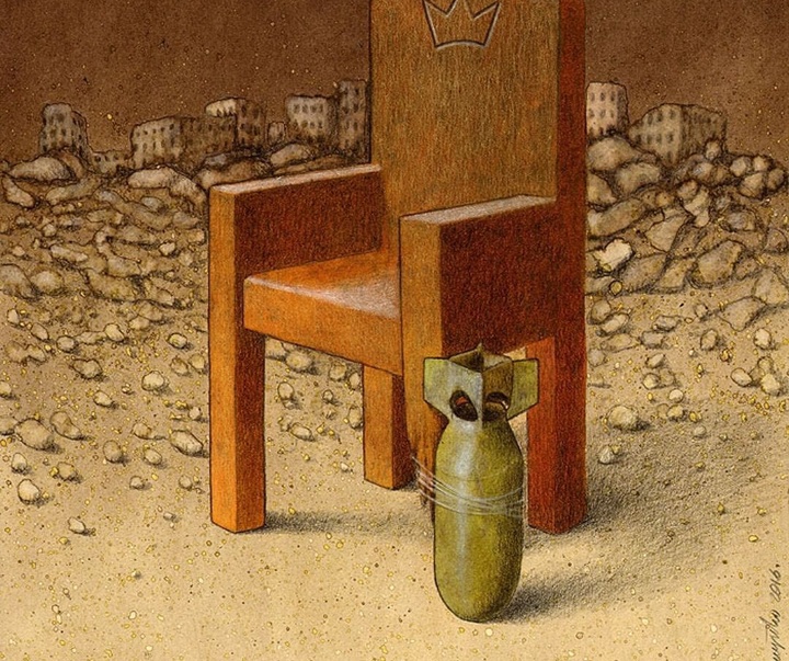 Gallery of Cartoon about War by Pawel Kuczynski-Poland