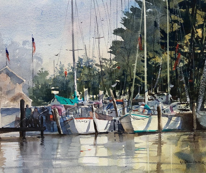 Gallery of Watercolor Painting by Michael Holter-USA