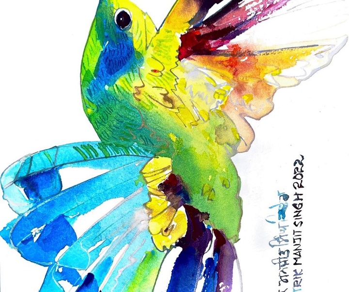 Gallery of Watercolor painting by Manjit Singh Chatrik-India