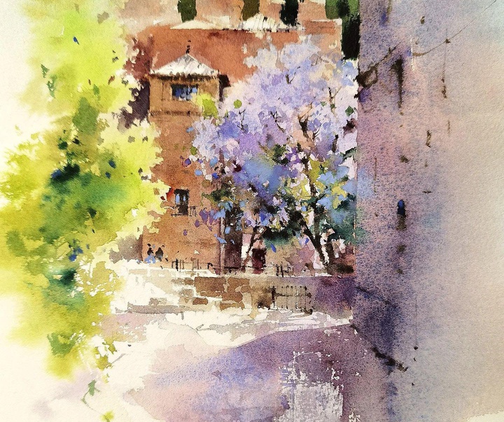 Gallery of Watercolor painting by Blanca Alvarez- Spain