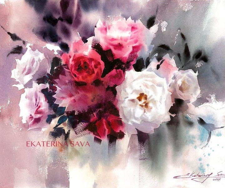 Gallery of Watercolor painting by Ekaterina Sava - Belarus