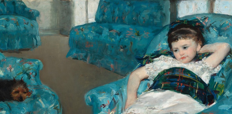 The Little Girl with the Blue Armchair, a fresh expression of Mary Cassatt's relationship with the Impressionist style