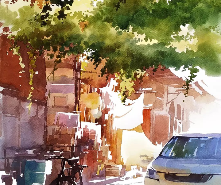 Gallery of Watercolor painting by Abdalla M Assaad-Syria