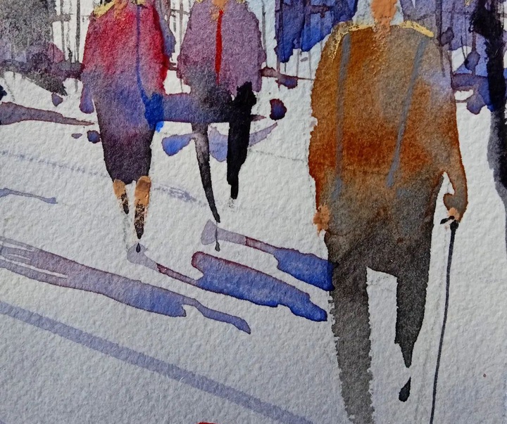 Gallery of Watercolor painting by Daniel Martínez- Uruguay