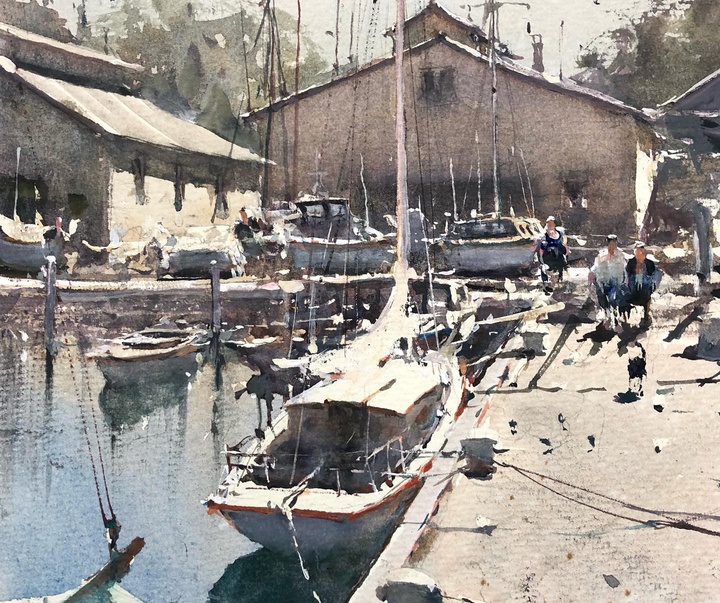 Gallery of Watercolor Painting by Joseph Zbukvic - Croatia