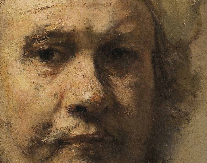 The most famous self-portrait of Rembrandt, the Dutch Golden Age artist