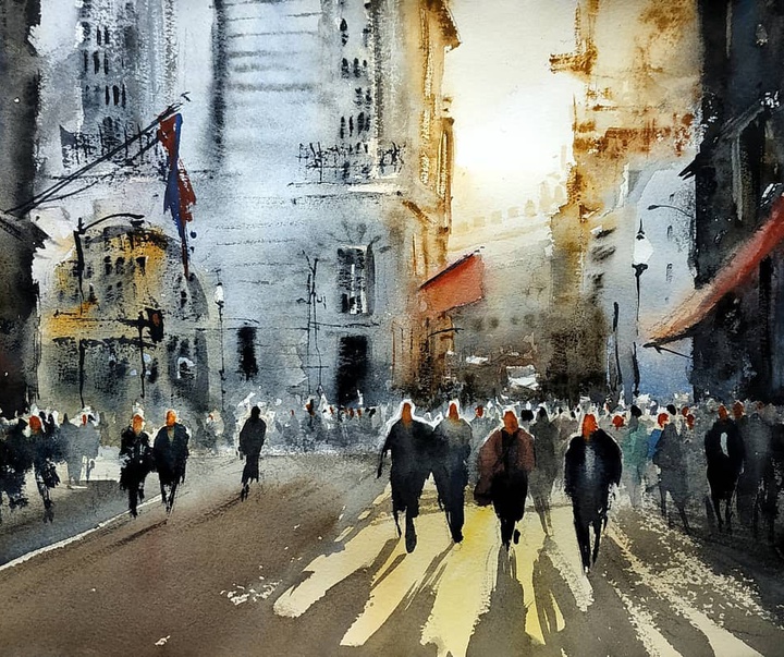 Gallery of Watercolor painting by Diego Eguinlian- Argentina