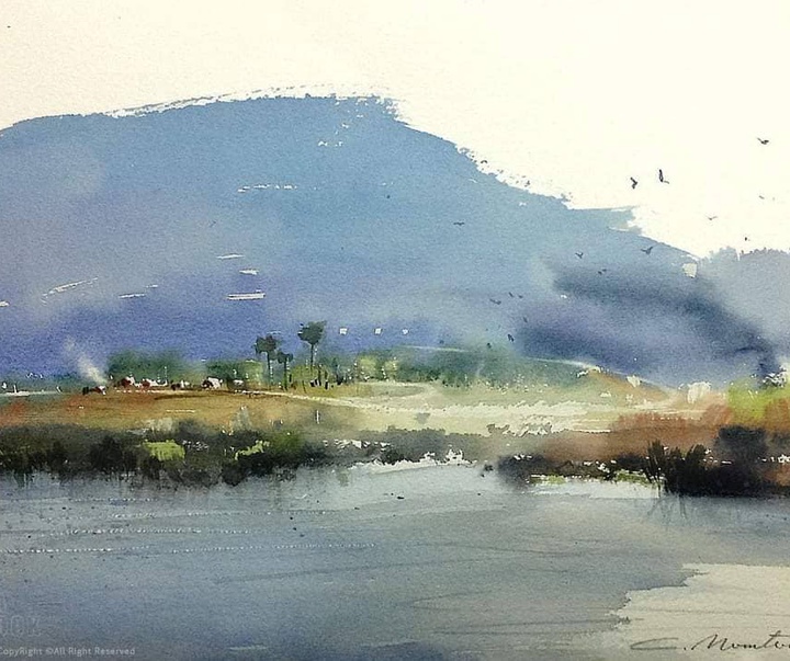 Gallery of Water color Painting by Chesda Merntook-Thailand