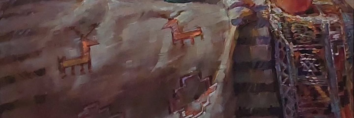 Stillness and Heritage, painting by Tahmoures Ashnagar