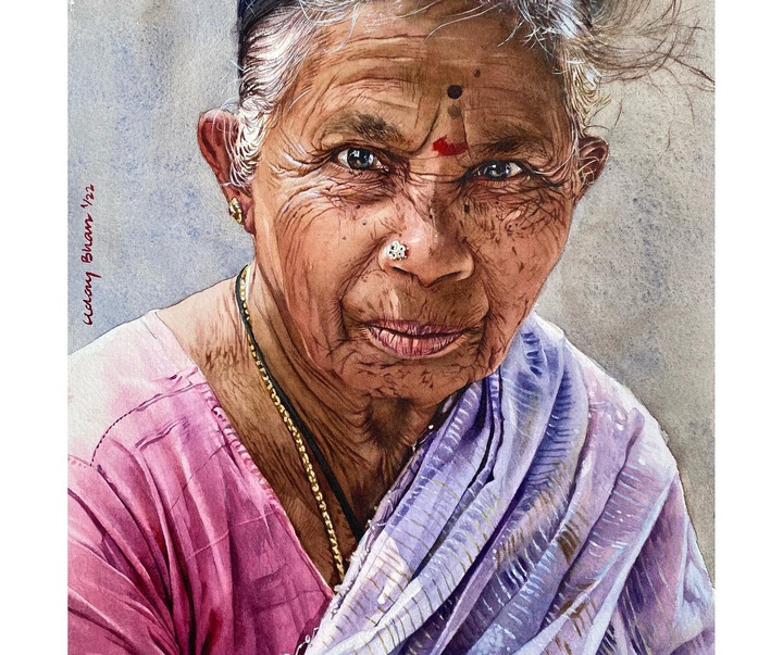 Gallery of Watercolor painting by Uday Bhan-India