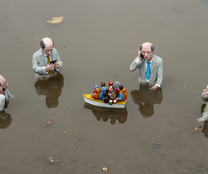 Gallery of Sculpture & Modern art by Isaac Cordal-Spain