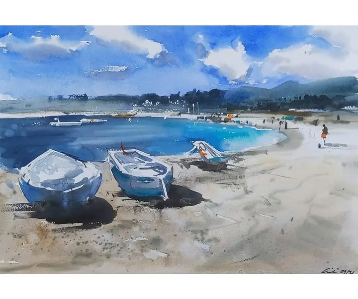 Gallery of Watercolor by Adrian Marmolejo Clarhed-Spain