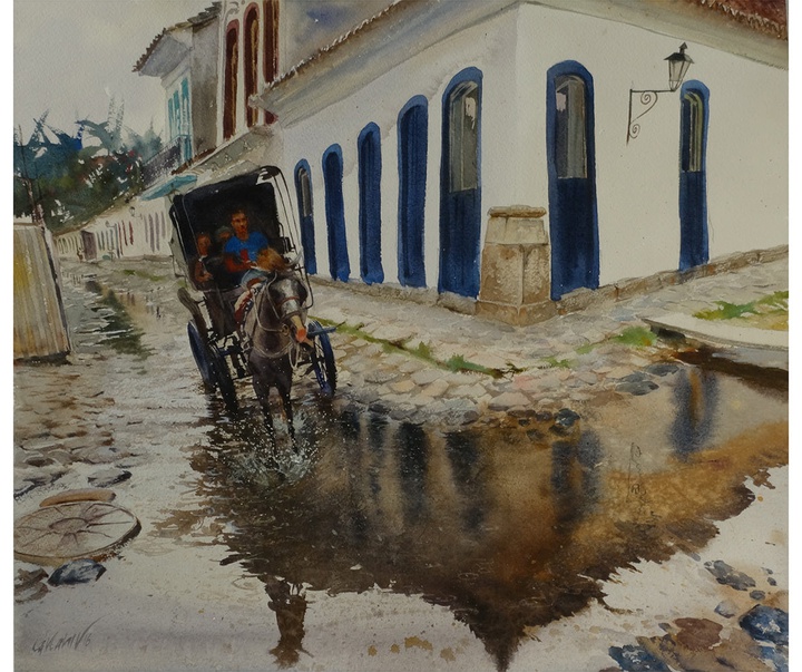 Gallery of Water color Artworks by Gonzalo Carcamo-Chile