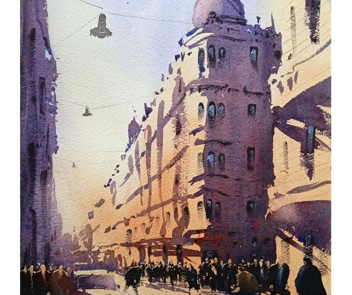 Gallery of Watercolor painting by Daniel Martínez- Uruguay